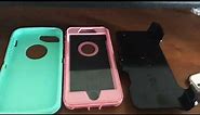 Phone Case Review| Otterbox Defender for iPhone 7 or 8 Color teal & pink