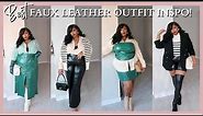 Best Plus Size Faux Leather Looks for the Fall! Rebdolls Haul and Outfit Inspo (Size 3x-4x)