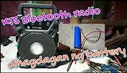 paano magdagdag ng battery sa KTS Bluetooth radio @litsmixtv