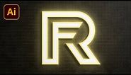 Logo Design - RF Logo Design Illustrator | Letter Logo Design | Illustrator Tutorial