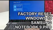 How to ║ Reset a Samsung Notebook 9 Pro to Factory Settings ║ Windows 10