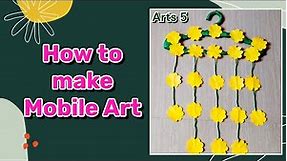 HOW TO MAKE MOBILE ART SIMPLE WAY | PAANO GUMAWA NG MOBILE ART GAMIT ANG HANGER