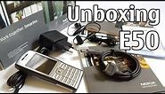 Nokia E50-1 Unboxing 4K with all original accessories RM-170 Eseries review