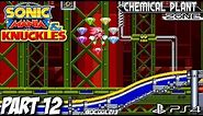 Sonic Mania Knuckles Gameplay Walkthrough Part 12 - Chemical Plant Zone - PS4 Lets Play