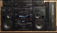 Kenwood Hifi Midi Stereo System M-94 vintage home Hi-Fi stereo from 1990 in HD
