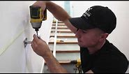 How to install a stainless steel wall mounted stair handrail DIY by Optimum Works