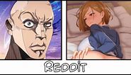 Anime VS Reddit (The rock reaction meme) Part #17