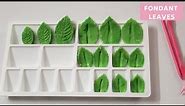 How to make Fondant leaves | Easy fondant decoration | Fondant leaves using Plunger Cutter