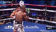 Manny Pacquiao signature punch lands on Bradley