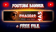 How to make a YouTube Banner Without Photoshop - FREE Template