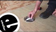 Brophy Swiveling D-Ring Anchor with Backing Plate and Hardware Installation - Enclosed Trailer