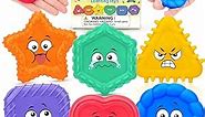 Sensory Toys for Kids Toddlers - Social Emotional Feelings Toys for Special Needs, Texture Shapes Learning Tactile Toy Preschool Classroom Must Haves, Calm Down Sensory Toys for Autistic Children