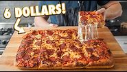 Giant Homemade Pizza For 6 Dollars | But Cheaper