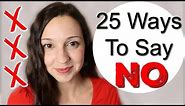 25 Ways to Say "NO" in English: Advanced Vocabulary Lesson