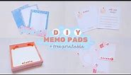 DIY Memo Pad 🍁 ⭐︎ how to make memo pads at home ⭐︎