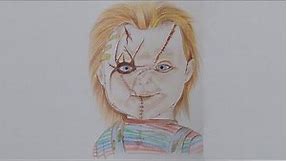 color pencil chucky drawing