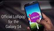 Galaxy S4 - Official Android 5.0 Lollipop Update - Install Instructions [I9505 & I9500]