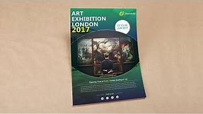 Illustrator tutorial - Art exhibition flyer template