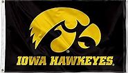 College Flags & Banners Co. Iowa Hawkeyes Black University Large College Flag