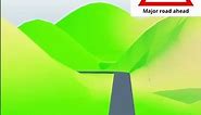 Traffic Signs In India | Major road ahead | 3D Animation | Mana 3D | #shorts