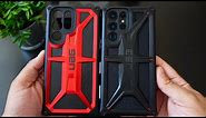 UAG Samsung Galaxy S22 Ultra Monarch Series Cases! New Kevlar Vs Leather!