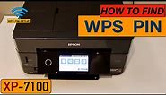 Epson XP-7100 WPS PIN number.