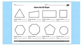 2D Shapes worksheets KS1 - Primary Resources