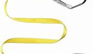 WILDKEN Safety Lanyard,Outdoor Climbing Harness Belt Lanyard Fall Protection Rope Large Snap Hooks, Carabineer (Yellow 2)