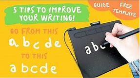 Improve Your Handwriting On A Pen Tablet! | The Ultimate Guide (+ free template!)