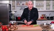 7 inch Vegetable Cleaver Demonstration - Iron Chef Michael Symon Cutlery by Ergo Chef