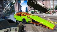 100 Most Dangerous Flip Cars in GTA 5 RP