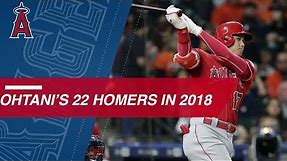 See all 22 of Shohei Ohtani's homers from 2018
