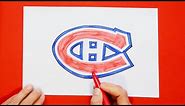 How to draw Montreal Canadiens Logo (NHL Team)