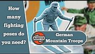 Airfix 1/32 Scale Vintage Plastic Toy Soldiers. WW2 German Mountain Troops