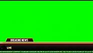 Breaking News Banner Green Screen! [DOWNLOAD]