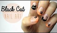 Nail Art: Black Cat Design