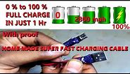 How To Make A High Speed Micro USB Charging Cable || Step By Step || DIY Charging cable