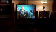Sony KP-5025 CRT projector television and VSS-50A1 pop-up screen quick demo.