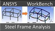 ANSYS Workbench | Steel Frame Analysis