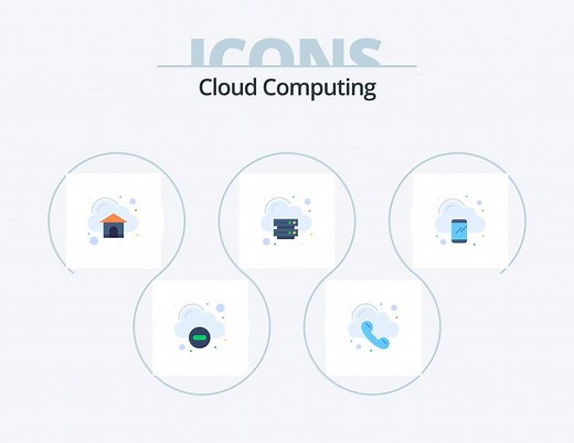 Download Cloud Computing Flat Icon Pack 5 Icon Design. device. android. storage. cloud for free