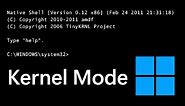 Windows 11 - Actual MS-DOS Mode