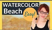 Watercolor Beach (Realistic Color and Texture - EASY!)