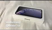 unboxing iphone xr 128gb black✨📱🍎 | halcyrence
