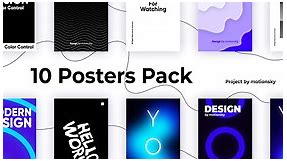 10 Creative Typography Posters Pack | After Effects