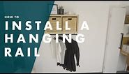 How To Hang A Clothes Rail - Bunnings Warehouse