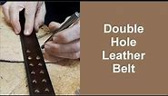 Double Hole Leather Belt