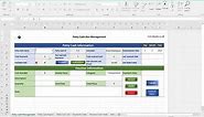 Petty cash box management in Excel