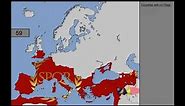 Europe 1000 BC - 2022 Time lapse