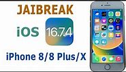 How to Jailbreak iOS 16.7.4 on iPhone 8/8 Plus/X without USB