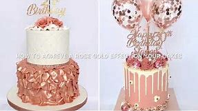 How to create a rose gold effect on your cakes
